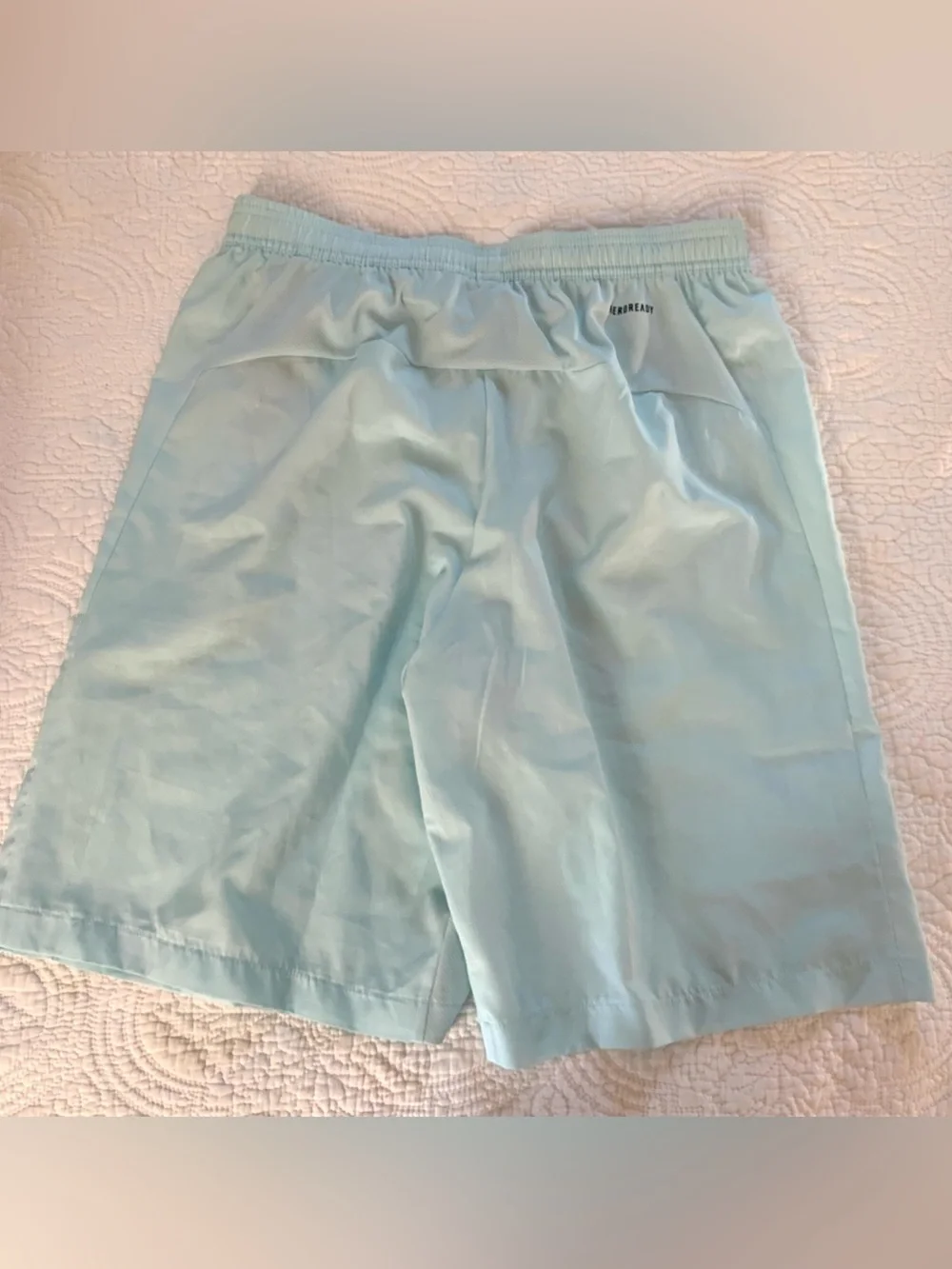 Adidas Men's AEROREADY Shorts Light Turquoise Thin Sport Athletic Sz M/L